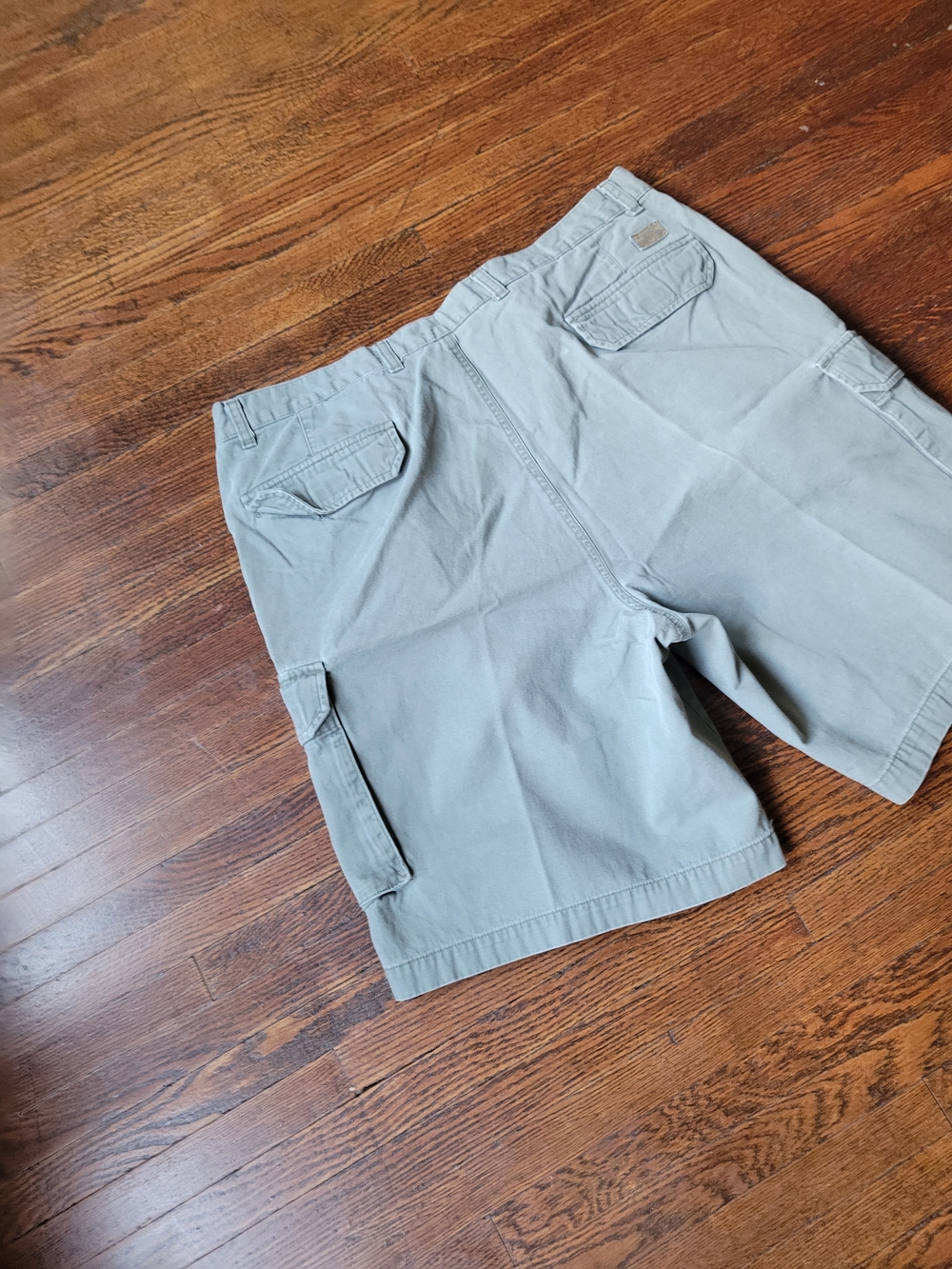 Dockers Front Flat Relaxed Fit Cargo Shorts Mens 40 Green Khaki Casual, Workwear - Picture 13 of 15